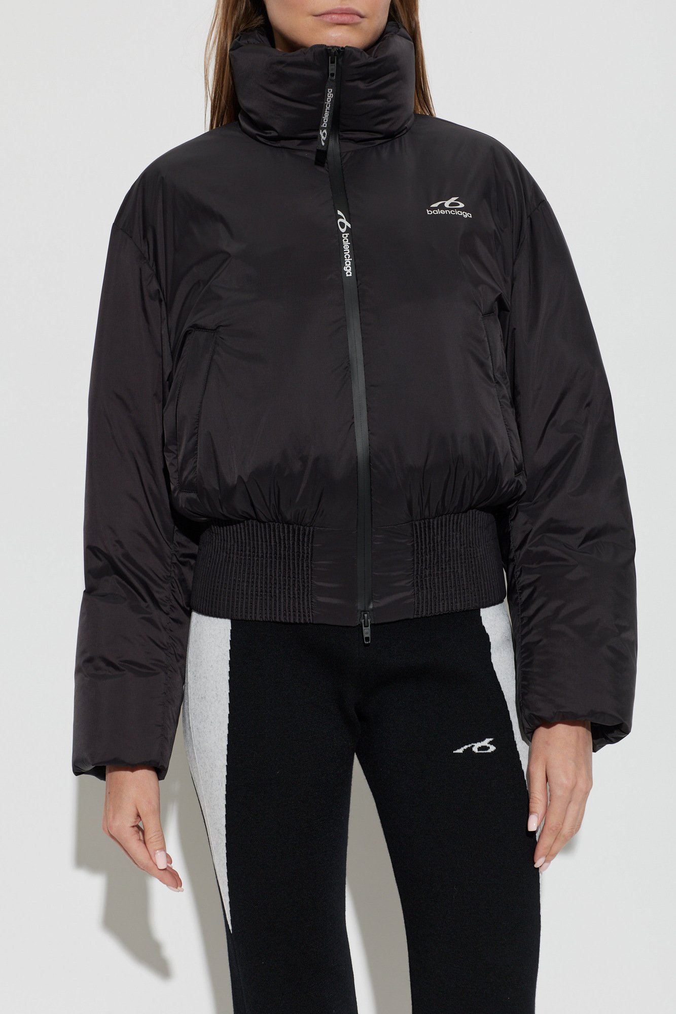 Black Short jacket with ribbed hem Balenciaga - Vitkac AS